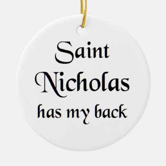 saint nicholas coffee mug セラミックオーナメント (正面)