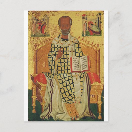 Saint Nicholas of Myra Orthodox Icon ポストカード (正面)