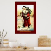 SAINT NICHOLAS on CHRISTMAS EVE Vintage Print ポスター (キッチン)
