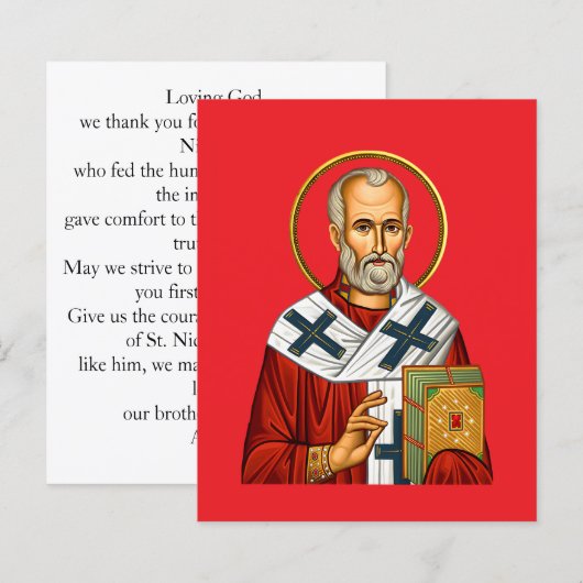 Saint Nicholas orthodox  icon  (正面/裏面)
