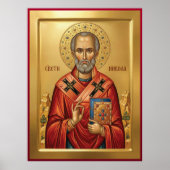 Saint Nicholas orthodox  icon ポスター (正面)
