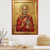Saint Nicholas orthodox  icon ポスター (キッチン)
