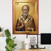 Saint Nicholas orthodox  icon ポスター (ホームオフィス)