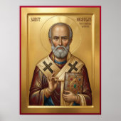 Saint Nicholas orthodox  icon ポスター (正面)