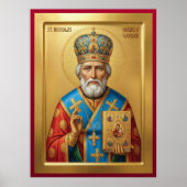 Saint Nicholas orthodox  icon ポスター (正面)