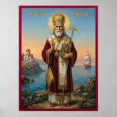 Saint Nicholas orthodox  icon ポスター (正面)