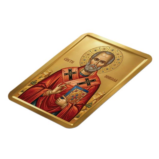 Saint Nicholas orthodox  icon マグネット (左側)