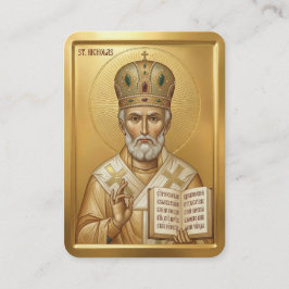 Saint Nicholas prayer card 名刺