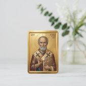 Saint Nicholas prayer card 名刺 (スタンド正面)