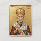 Saint Nicholas prayer card 名刺 (正面)