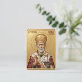 Saint Nicholas prayer card 名刺 (スタンド正面)