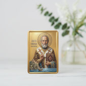 Saint Nicholas prayer card 名刺 (スタンド正面)