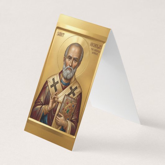 Saint Nicholas prayer card 名刺 (正面)