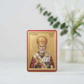 Saint Nicholas prayer card 名刺 (スタンド正面)