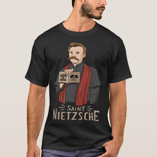 Saint Nietzsche for a Philosophy Student Tシャツ (正面)
