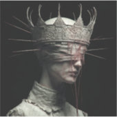 Saint of the Unseen — Gothic Fine Art T-Shirt シール (正面)