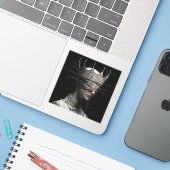 Saint of the Unseen — Gothic Fine Art T-Shirt シール (ノートパソコンとiPhone)