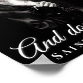 Saint Padre O Pray Hope Dont Worry Catholic Christ ポスター (角)