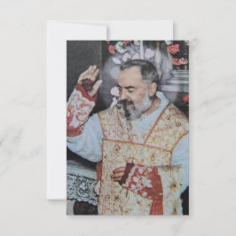 Saint Padre Pio Holy Card サンキューカード