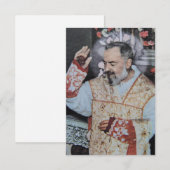 Saint Padre Pio Holy Card サンキューカード (正面/裏面)