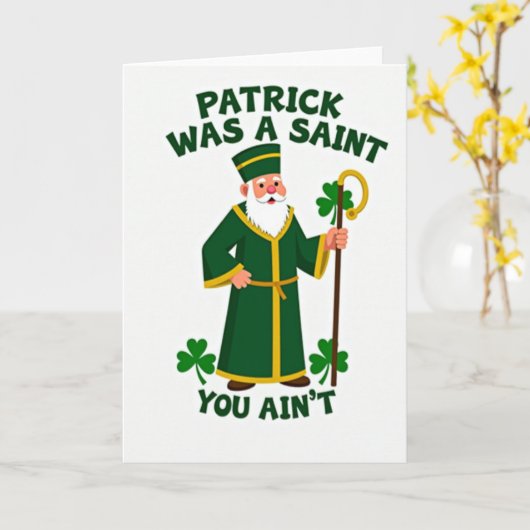 Saint Patrick Pattern Card カード (黄色い花)