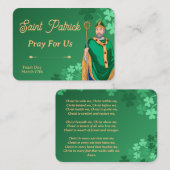 Saint Patrick Prayer Card – Breastplate Prayer プレイスカード (正面/裏面)