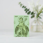 Saint Patrick Prayer Card – Catholic Devotional プレイスカード (スタンド正面)