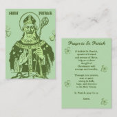 Saint Patrick Prayer Card – Catholic Devotional プレイスカード (正面/裏面)