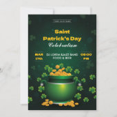 Saint Patrick’s Day Celebration Party Invitation 招待状 (正面)