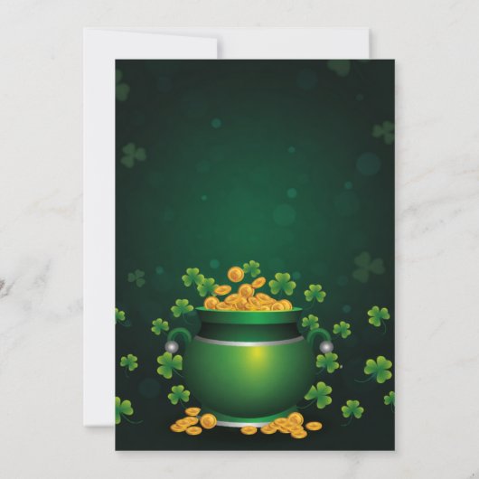 Saint Patrick’s Day Celebration Party Invitation 招待状 (裏面)