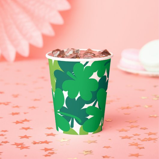 Saint Patrick’s Day Green Shamrock Paper Cups 紙コップ (インサイチュ)