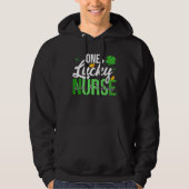 Saint Patrick s Day Labor & Delivery Nurse One Luc パーカ (正面)