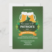 Saint Patrick’s Day Party Invitation 招待状 (正面)
