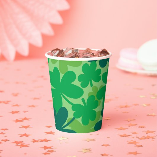 Saint Patrick’s Day Shamrock Green Paper cups 紙コップ (インサイチュ)