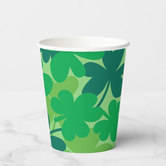 Saint Patrick’s Day Shamrock Green Paper cups 紙コップ (裏面)