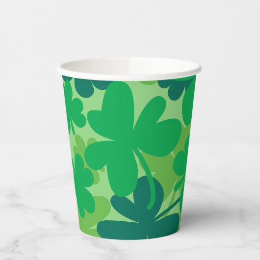 Saint Patrick’s Day Shamrock Green Paper cups 紙コップ (左)