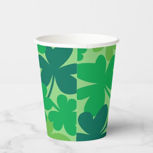 Saint Patrick’s Day Shamrock Green Paper cups 紙コップ (右)