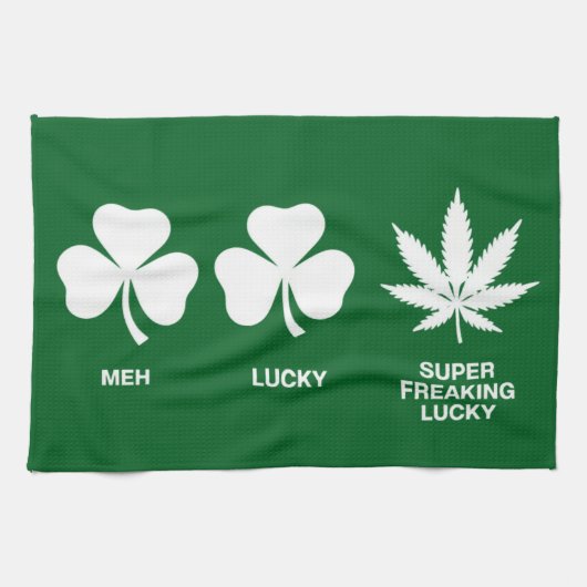 Saint Patricks おもしろいパーティーfor Guys キッチンタオル (横)