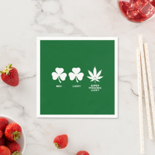 Saint Patricks おもしろいパーティーfor Guys スタンダードカクテルナプキン