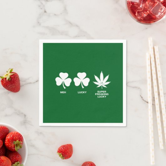Saint Patricks おもしろいパーティーfor Guys スタンダードカクテルナプキン (インサイチュ)