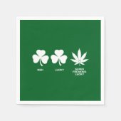 Saint Patricks おもしろいパーティーfor Guys スタンダードカクテルナプキン (正面)