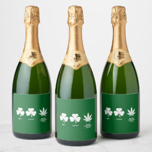 Saint Patricks おもしろいパーティーfor Guys スパークリングワインラベル