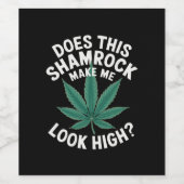 Saint Patricks おもしろいパーティーfor Guys 素晴らし Parade ワインラベル (シングルラベル)