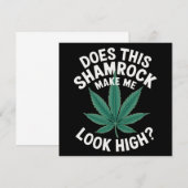 Saint Patricks おもしろいパーティーfor Guys 素晴らし Parade 招待状 (正面/裏面)
