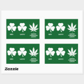 Saint Patricks おもしろいパーティーfor Guys 長方形シール (シート)