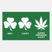 Saint Patricks おもしろいパーティーfor Guys 長方形シール (正面)