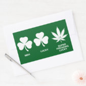 Saint Patricks おもしろいパーティーfor Guys 長方形シール (封筒)