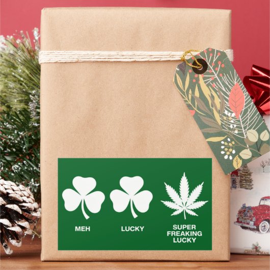 Saint Patricks おもしろいパーティーfor Guys 長方形シール (クリスマス)