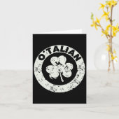 saint patricks dayおもしろいアイリイタリアンッシュ関係 カード (黄色い花)