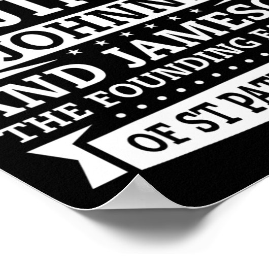 Saint patricks dayおもしろいジャックジム・ジャムソンF ポスター (角)